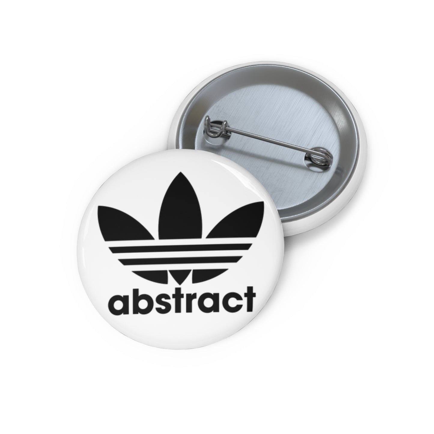 Abstract Leaf Pin Button